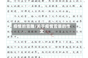 疫情的雪雕/关于疫情雪景的作文