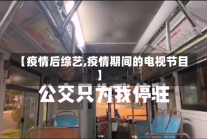 【疫情后综艺,疫情期间的电视节目】