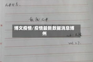 博文疫情/疫情最新数据消息博州