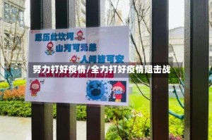 努力打好疫情/全力打好疫情阻击战