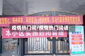 疫情热门词/疫情热门词语