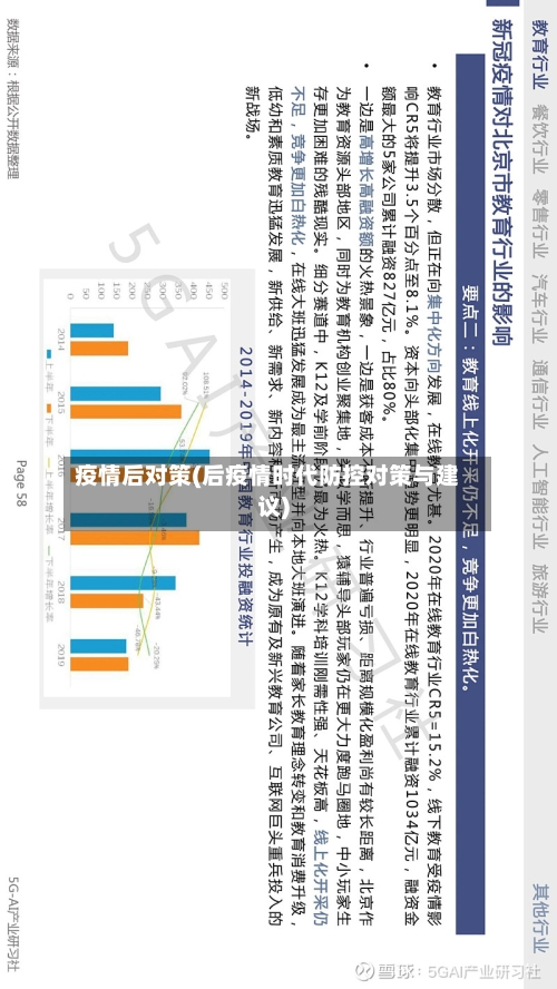 疫情后对策(后疫情时代防控对策与建议)-第1张图片
