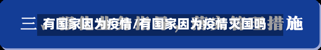 有国家因为疫情/有国家因为疫情灭国吗-第1张图片